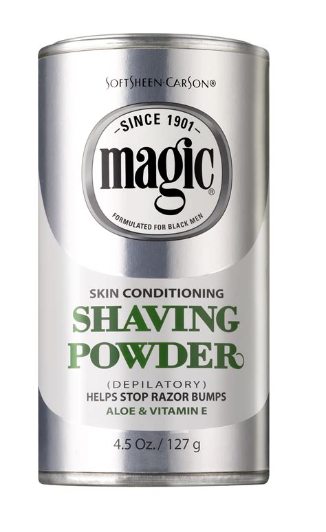 Magic shaving powser aloe and vitamin e